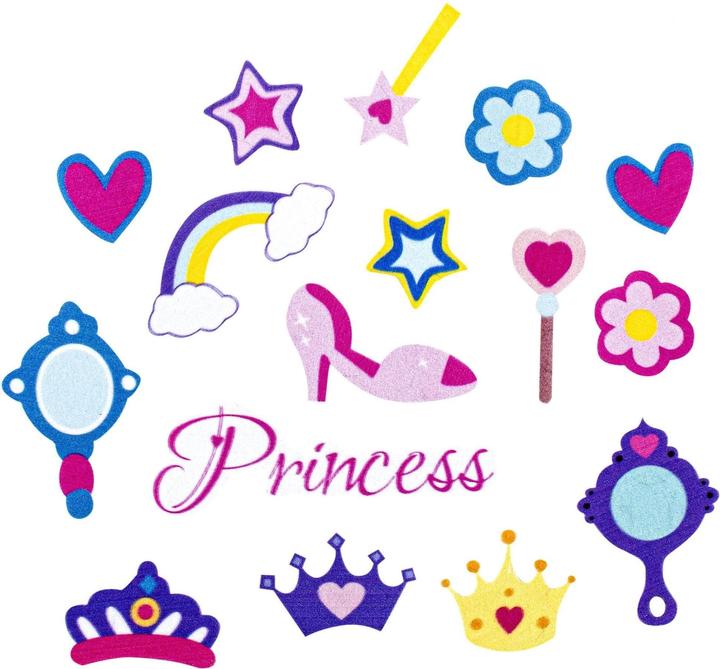Image du produit Glorex Sticker en mousse Princesse 30 pièces, autocollant