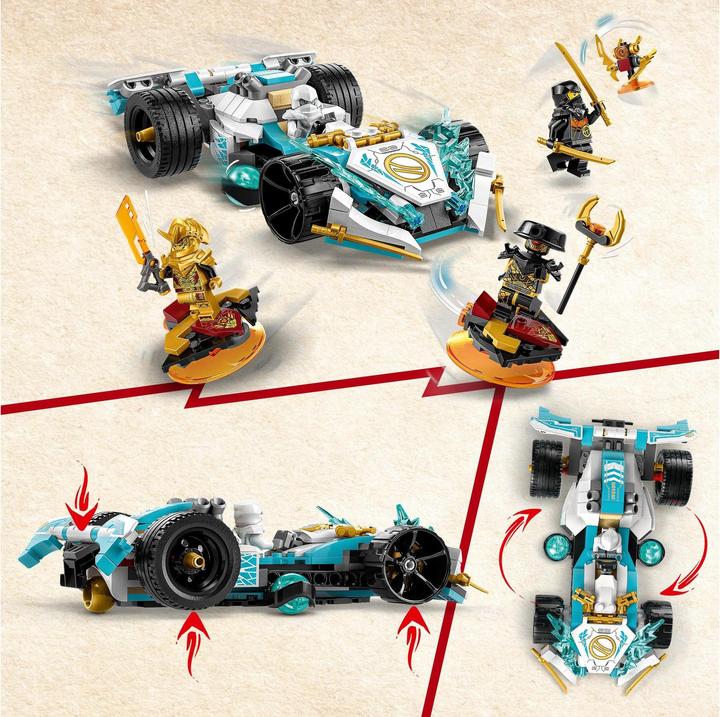 Produktbild LEGO Zanes Drachenpower-Spinjitzu-Rennwagen (71791, LEGO Ninjago)