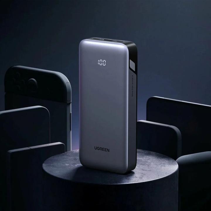 Actual product image Ugreen Powerbank Powerbank Nexode 10000mAh 30W USB-A 2xUSB-C - szary (10000 mAh, 30 W, 37 Wh)