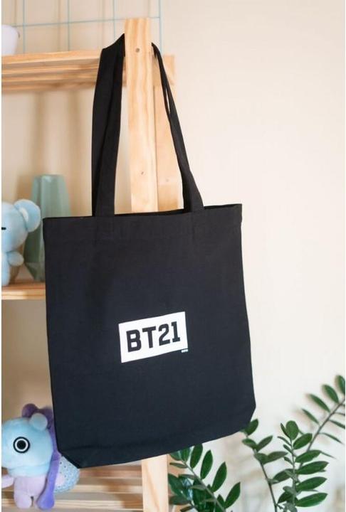Image du produit BT21 - Sac à provisions en tissu 28x40 cm (Noir)