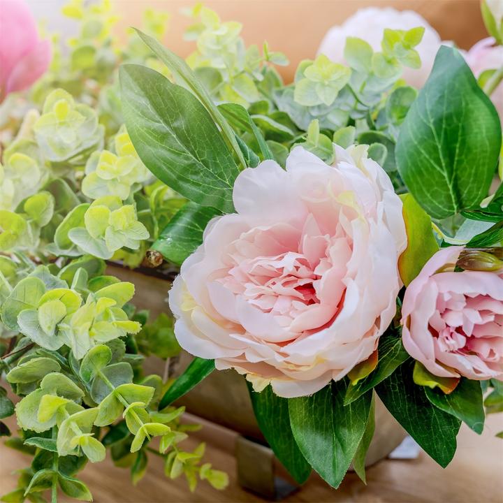Image du produit HTI-Living Pfingstrose 2er Set Rosa Flora (23 cm)
