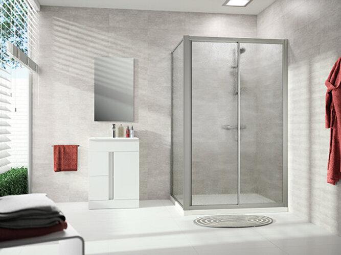 Actual product image Hüppe Alpha 2 side panel, 800x1900mm, fully framed (80 cm, 190 cm)