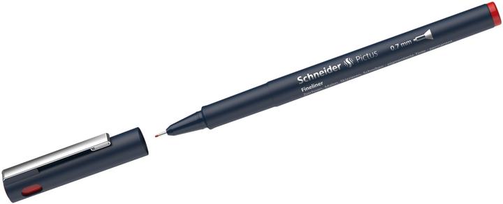 Produktbild Schneider Fineliner Pictus 0,7mm rot (Black, Rot, Silber, Tiefblau, 1x)