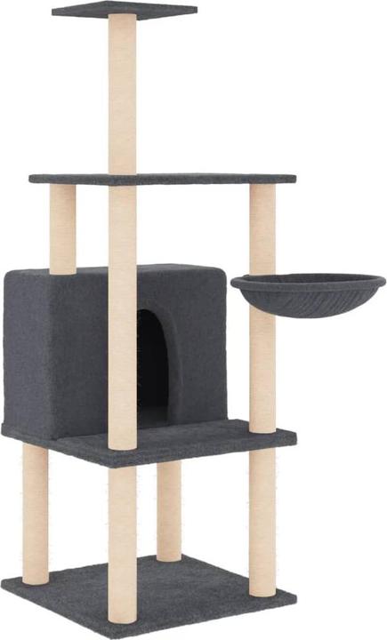 Produktbild vidaXL Kratzbaum (132 cm, Hellgrau)