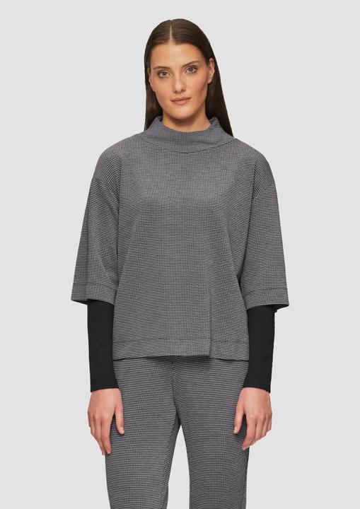 Produktbild S.Oliver Sweatshirt Relaxtes Sweatshirt im Layering-Look (36)