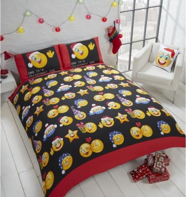 Actual product image MCU Jule Sengetøj 'OMG Det er jul! LOL' til dobbeltdyne, 200x200cm