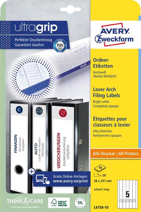 Produktbild Avery Ordner-Etiketten