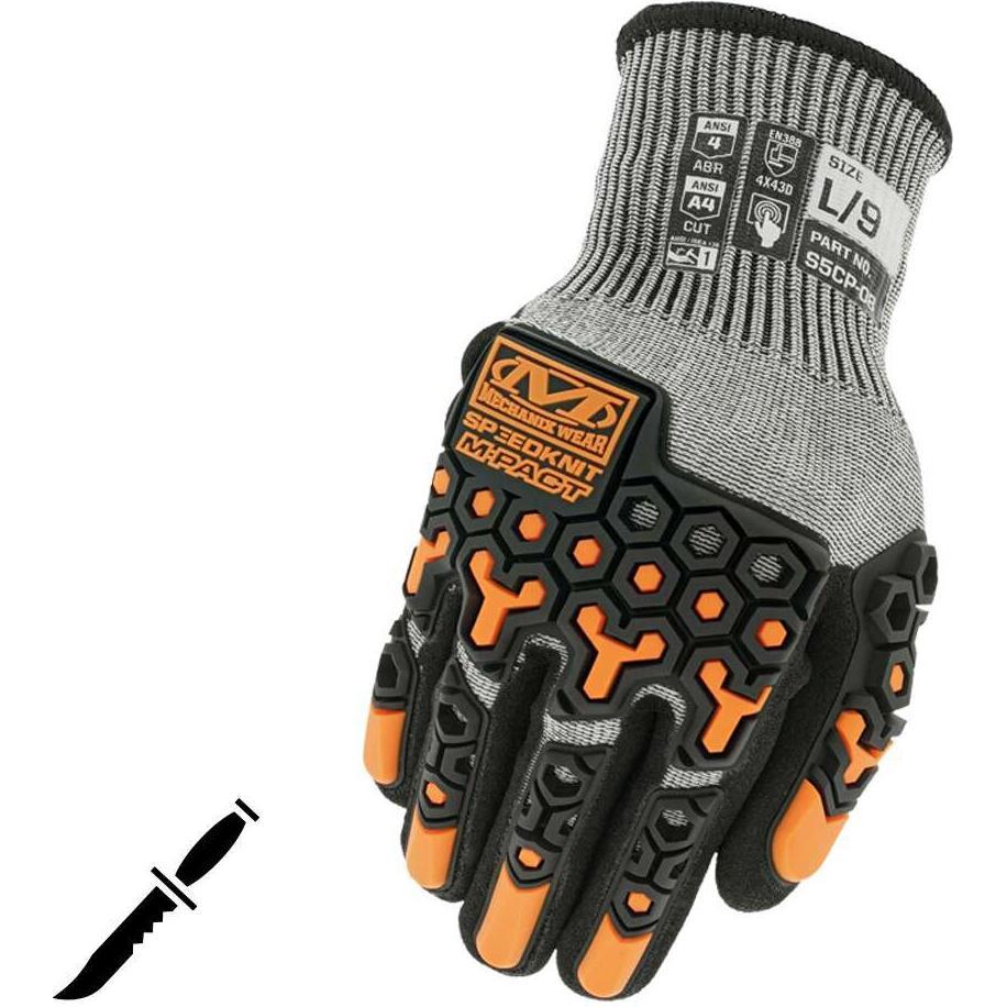 Mechanix Wear, Schutzhandschuhe, Mechanikos dėvėjimas RĘKAWICE MECHANIKOS GREITIS M-PACT A4 (L)