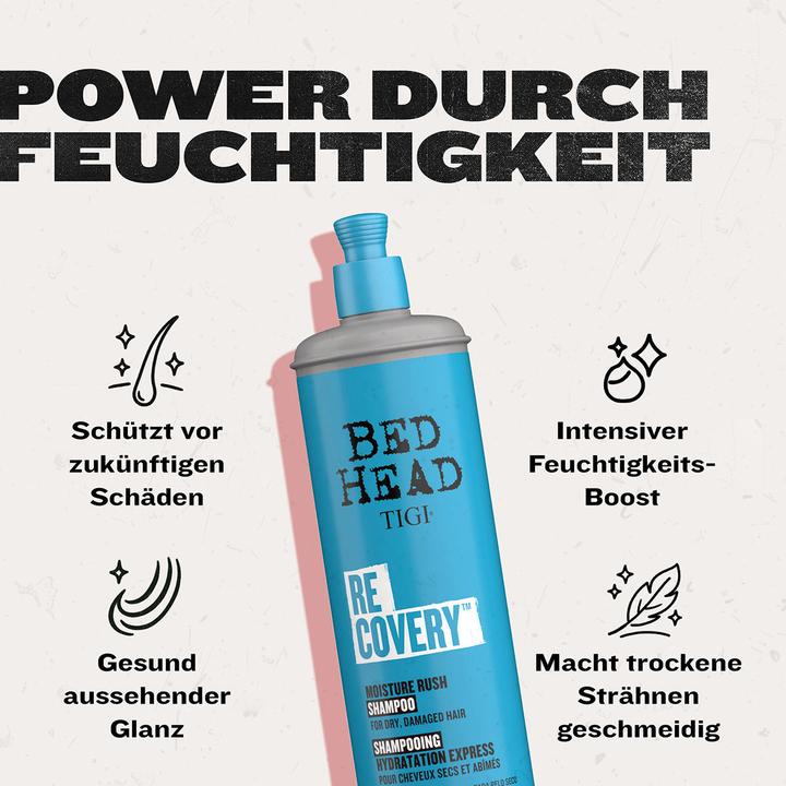 Actual product image Tigi Bed Head Urban Antidotes - Recovery Moisture Rush Shampoo (Liquid shampoo, 400 ml)