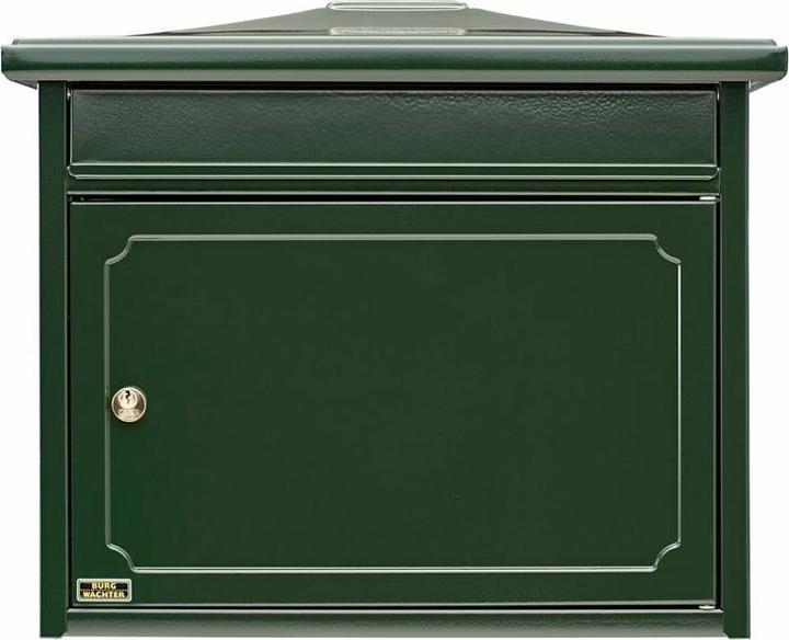 Actual product image Burg Wächter Galvanised steel letter box WxHxD 410/205/345 mm Copenhagen 882 green