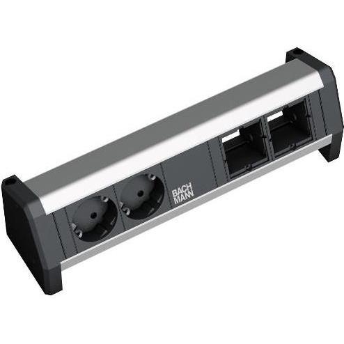 Bachmann, Steckdosenleiste, DESK Verlängerungsschnur (2 x, GST18, 0.10 m)