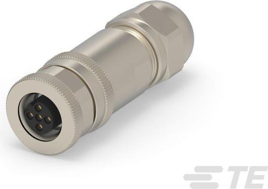 Produktbild TE Connectivity M12 FEMALE,5P GOLD B_CODE S SHIELDED PG7