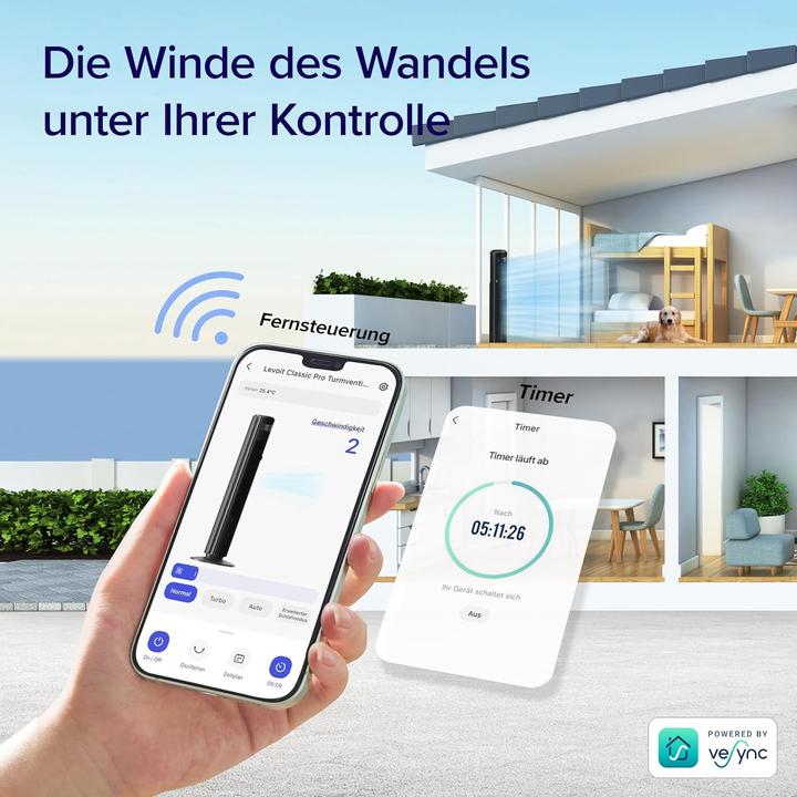 Actual product image Levoit Smart Turmventilator (25 dB)