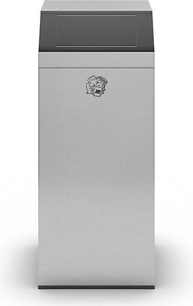 Image du produit kaiserkraft Collecteur de déchets en inox, pour l'intérieur et l'extérieur (76 l)