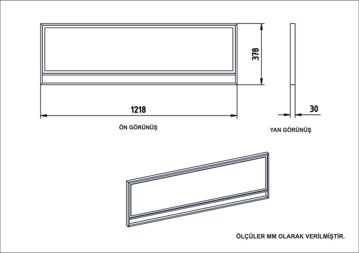 Produktbild Hanah Home Roberto (122 x 38 x 3 cm)