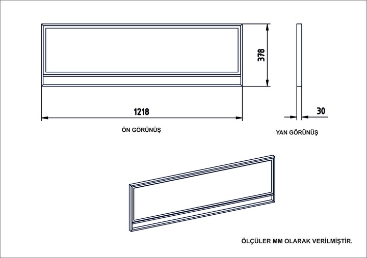 Actual product image Hanah Home Roberto (122 x 38 x 3 cm)
