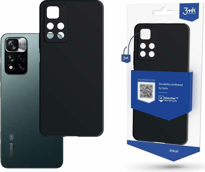 Actual product image 3MK Xiaomi Redmi Note 11 Pro 4G/5G - Matt Case black (Xiaomi Redmi Note 11 Pro 5G)