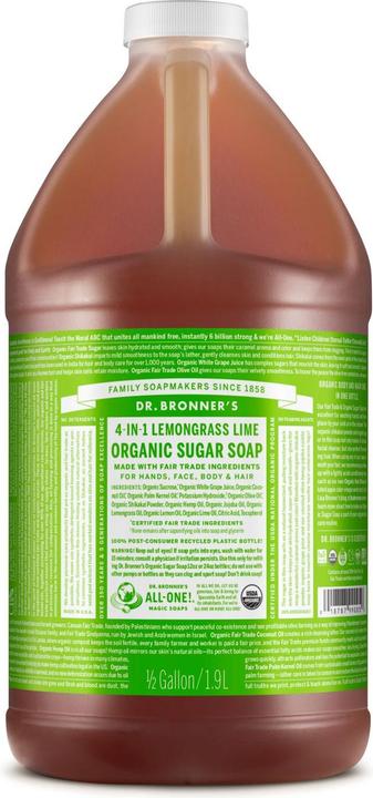 Actual product image Dr. Bronner's Lemongrass Lime (Liquid soap, 1900 ml)