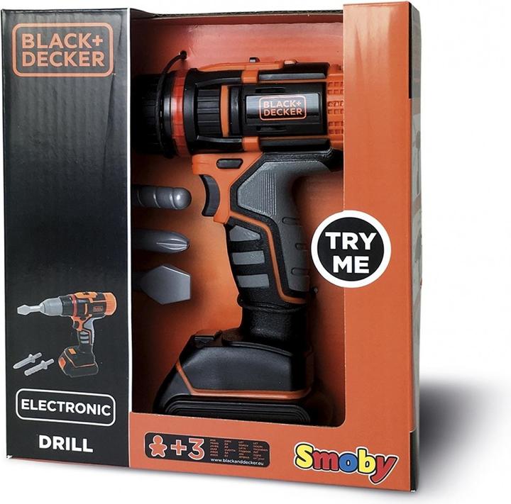 Actual product image Smoby Black+Decker Electronic Drill