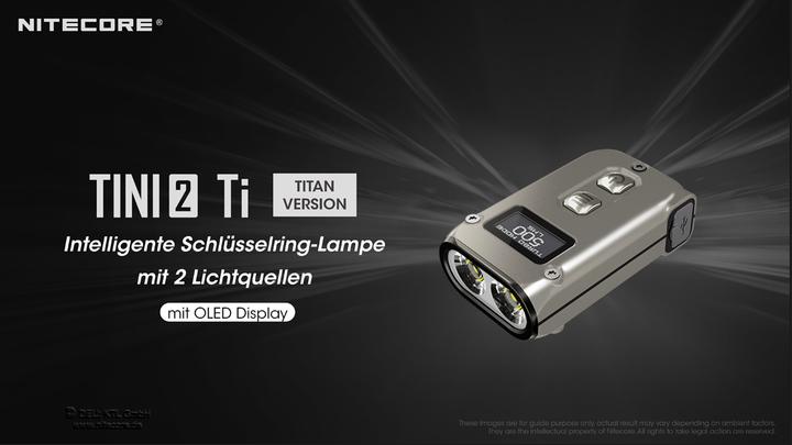 Actual product image Nitecore Tini 2 (4.70 cm, 500 lm)