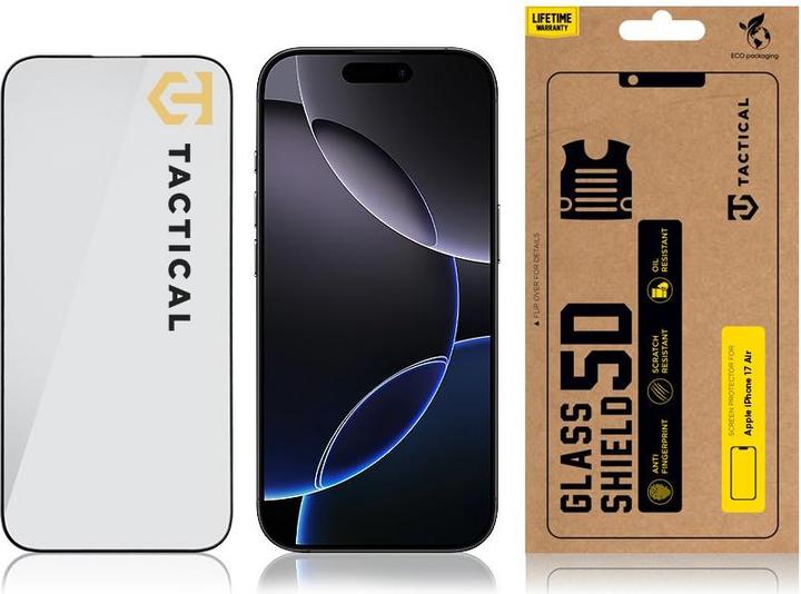 Tactical Glass Shield 5D Glas für Apple iPhone 17 Air Schwarz (Apple iPhone 17)