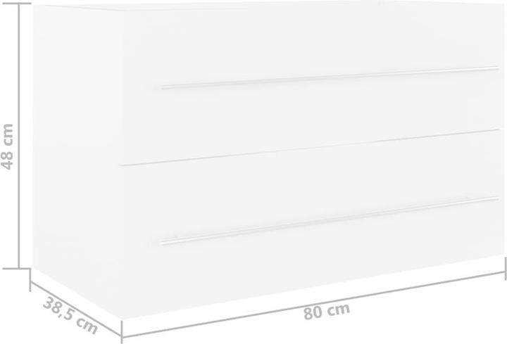 Produktbild vidaXL Badezimmerschrank (80 x 38.50 x 48 cm)