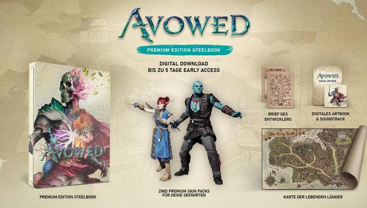 Produktbild Microsoft Avowed - Premium Steelbook Edition (PC, Xbox Series S, Xbox Series X, DE, EN, FR)