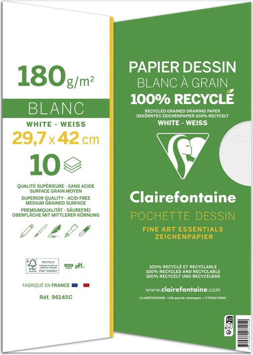 Immagine prodotto Clairefontaine Carta da disegno (180 g/m², 10x)