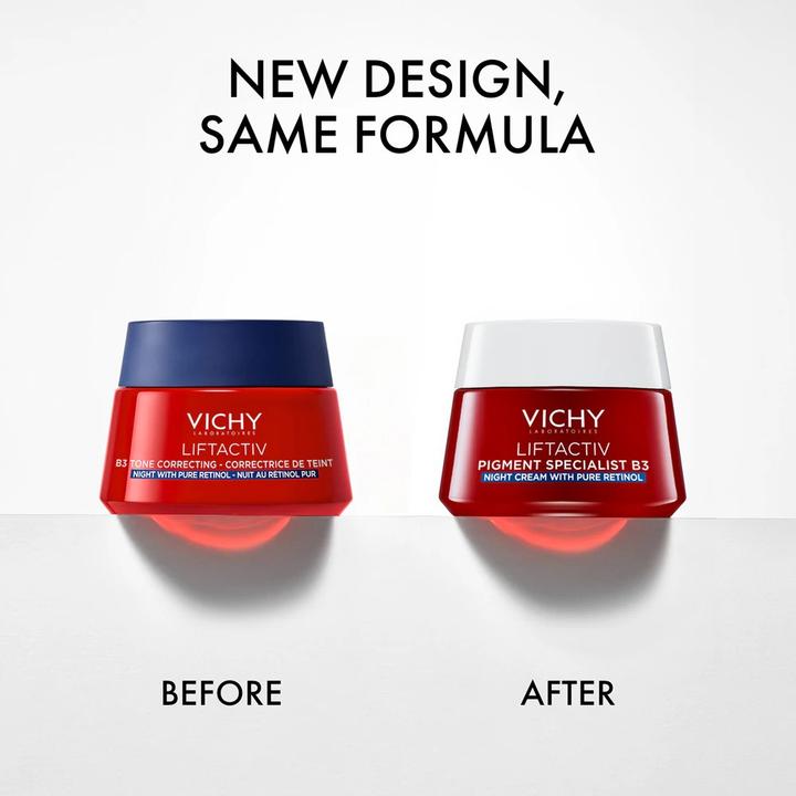 Actual product image Vichy Liftactiv B3 Retinol Night Cream (50 ml, Night cream, SPF 50)