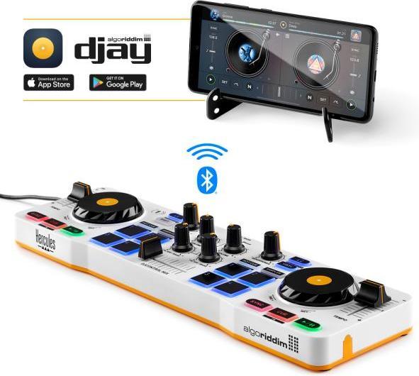 Actual product image Hercules DJ Control Mix Controller with headphones