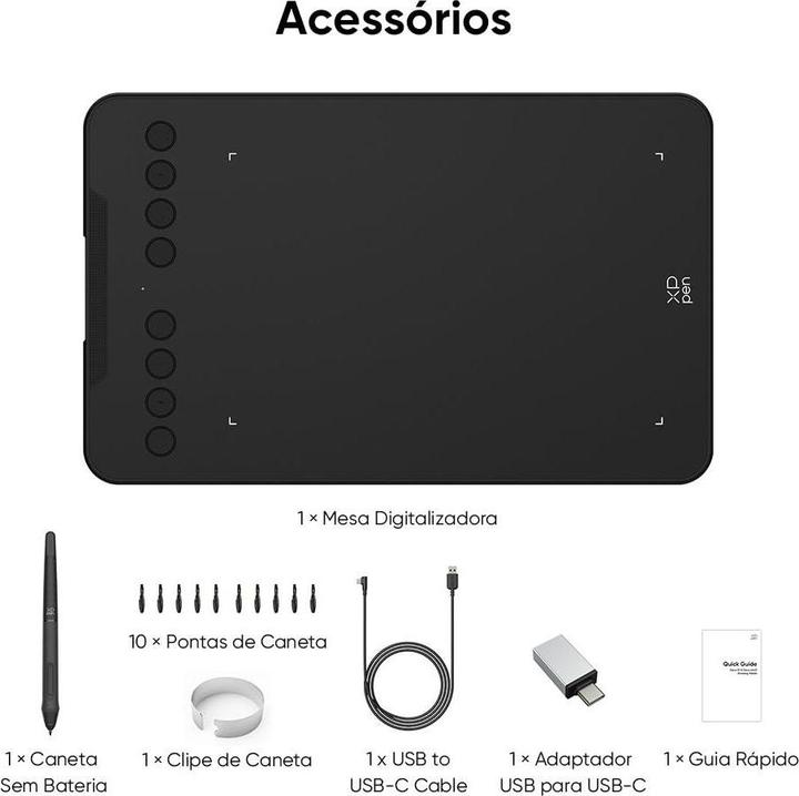 Actual product image XP-Pen Grafiktablet Deco Mini7 V2 (5080 lpi)