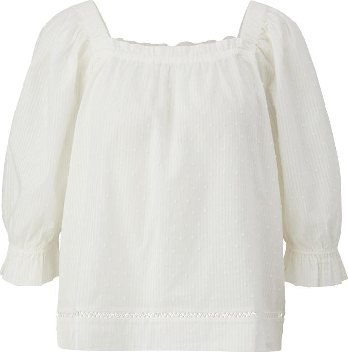Image du produit s.Oliver Bluse Off-Shoulder-Bluse mit Dobby-Struktur (40)