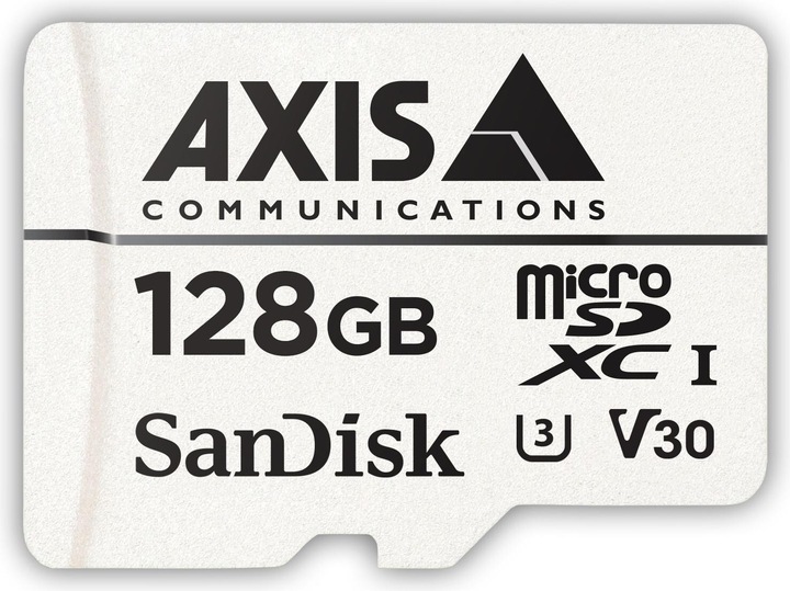 Image du produit Axis Carte de surveillance 128 GB (128 Go, microSDXC, SD, U1, UHS-I)
