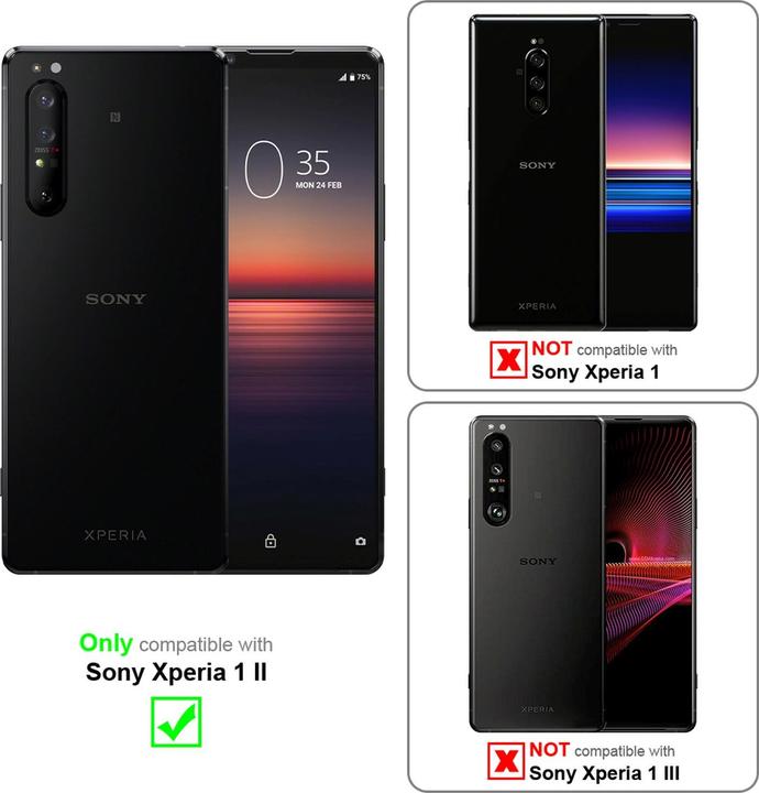 Actual product image Cadorabo Book Jeans Optics Cover (Sony Xperia 1 II)
