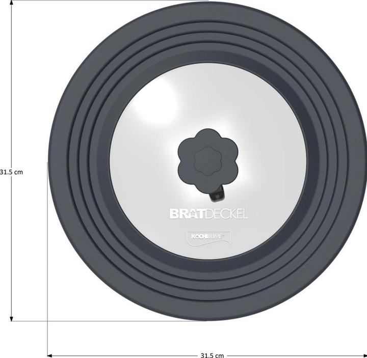 Immagine prodotto Kochblume Coperchio per arrostire (28 cm, Materiale sintetico)