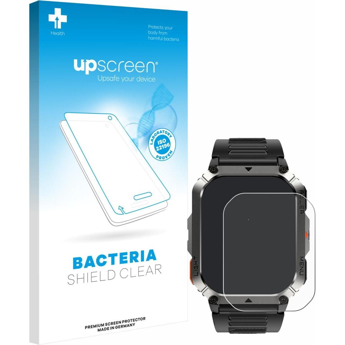 upscreen Pellicola Antibatterica, Pellicola protettiva per smartwatch, Trasparente