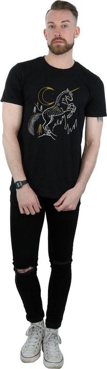 Actual product image Mens Unicorn Line Art T-Shirt (S)