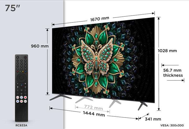 Image du produit TCL 75MQLED75K (75", QD-Mini-LED, 4K, 2025)