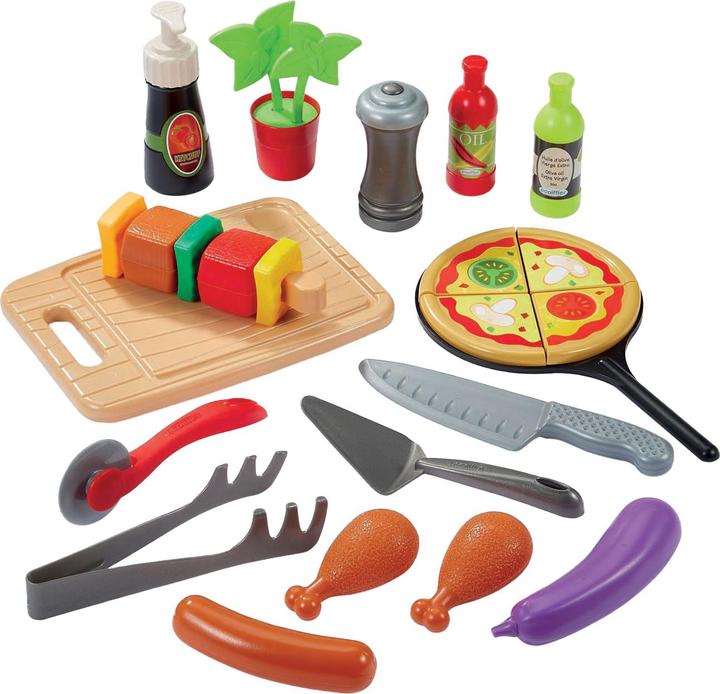 Image du produit Ecoiffier Sommerküche mit Grill und Pizzaofen, 27-tlg.