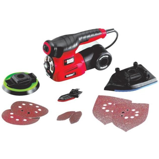 Black & Decker, Schleifmaschine + Poliermaschine, Autoselect 4in1 Multischleifer (Multischleifer, 220 W)