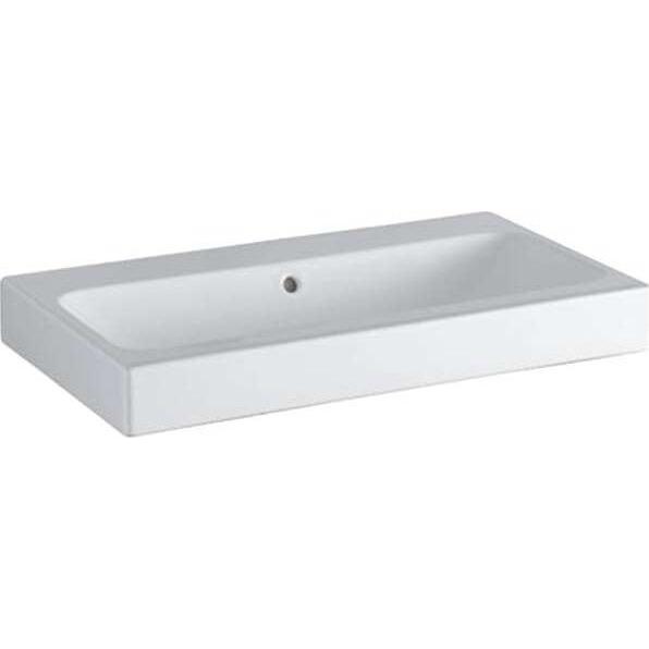 Thumbnail - Geberit, Waschbecken, iCon Waschtisch 750x485mm weiss, 124078 ohne Hahnloch (780 mm, 195 mm)