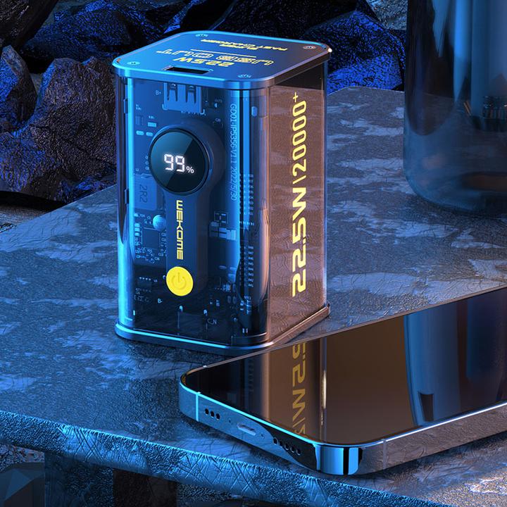 Actual product image Wekome Power bank PD + QC (20000 mAh, 20000 W, 74 Wh)