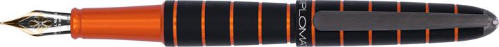 Actual product image Diplomat Fountain pen Elox ring black/orange 14 ct (Black, Orange, 1x)