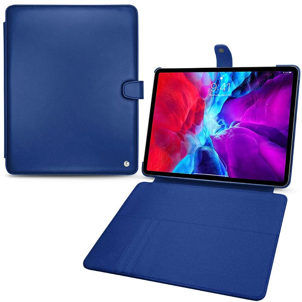 Noreve Lederschutzhülle Wallet (iPad Pro 12.9 2020 (4. Gen)), Tablet Hülle, Blau