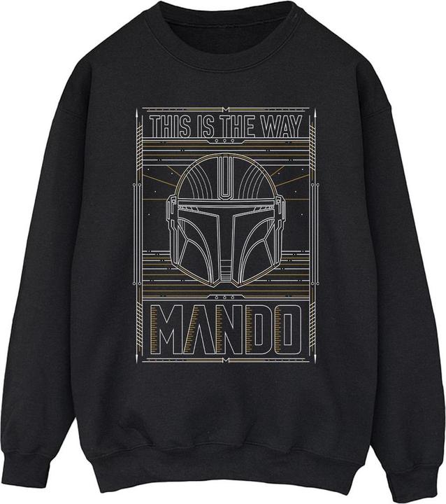 Image du produit Star Wars - Sweat THE MANDALORIAN THE WAY OUTLINE HELM - Homme (L)