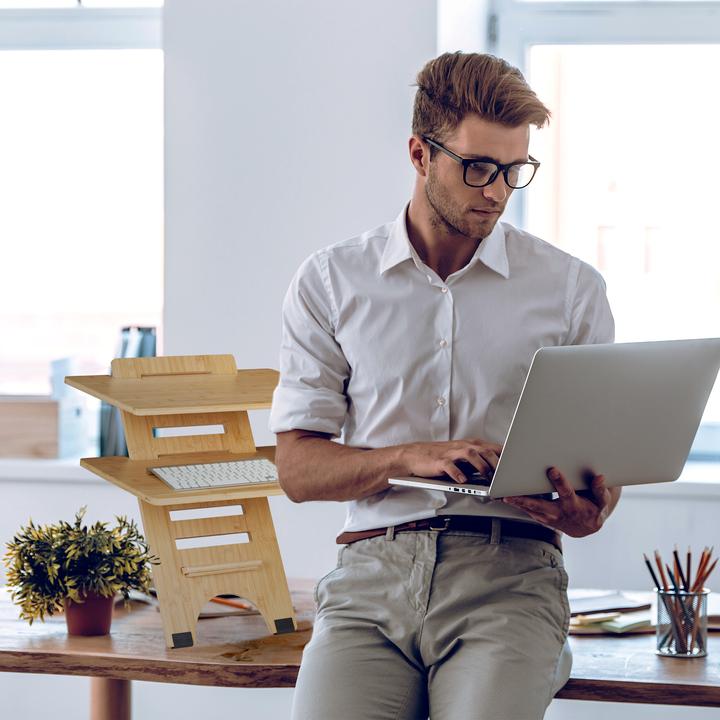Image du produit Relaxdays Rehausse de bureau debout (60 x 61 x 61 cm)