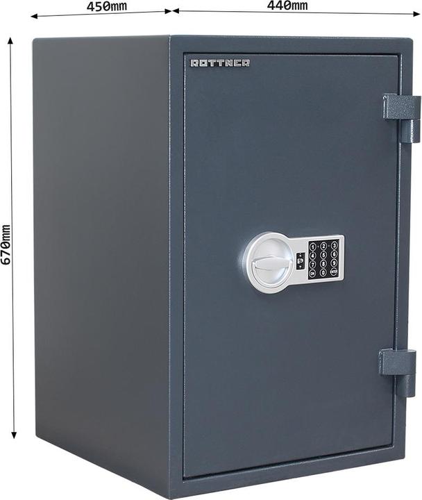 Produktbild Rottner Dokumententresor EN1 Fire Hero 65 Elektronikschloss