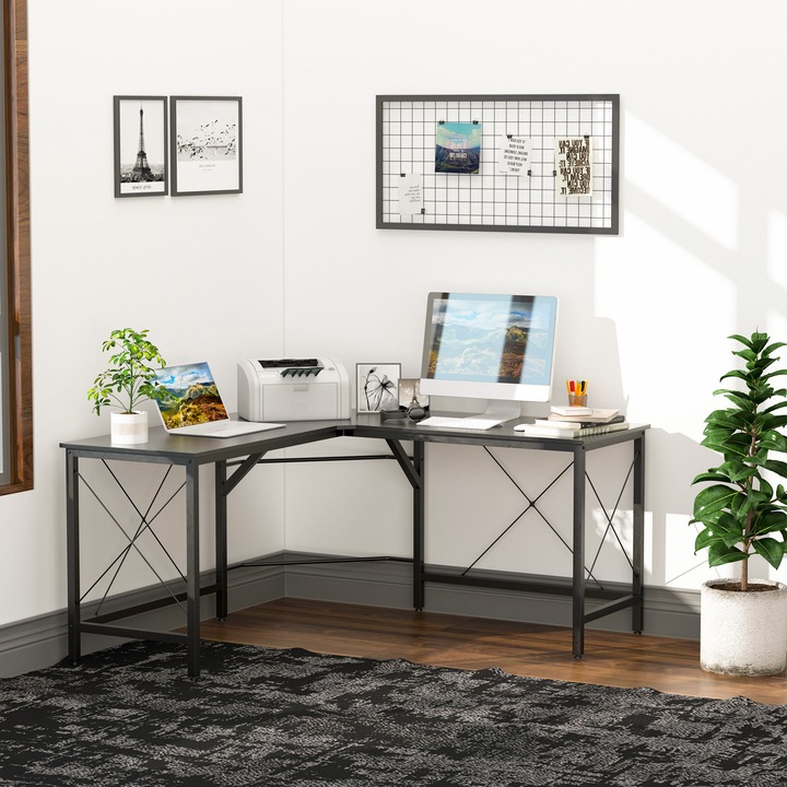 Produktbild Homcom Winkelschreibtisch (150 x 150 x 76 cm)