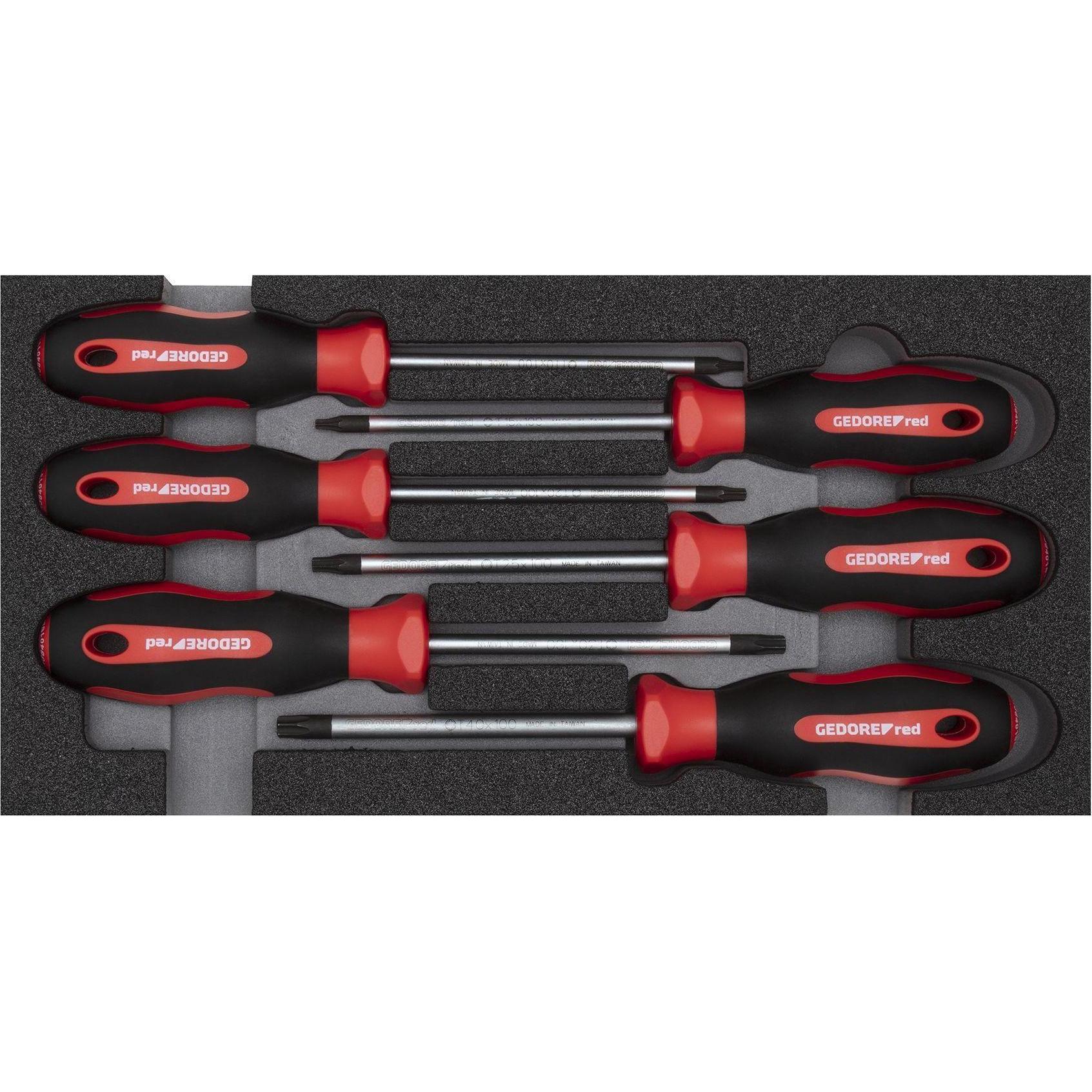 Gedore Red, Schraubenzieher, red R22150015 Schraubendrehersatz TX 2/6 CT-Modul 6-teilig