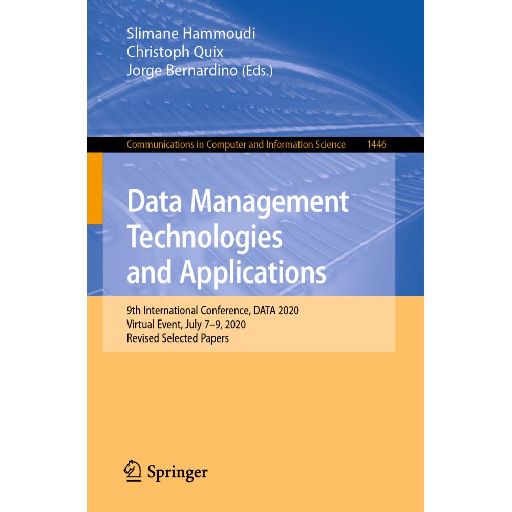 Data Management Technologies and Applications, Fachbücher von Jorge Bernardino, Christoph Quix, Slimane Hammoudi